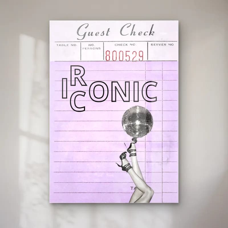 Vintage Poster Plak – Pembe Tonlar cam tablo — Vintage Poster Plak – Pembe Tonlar — vintage poster plak