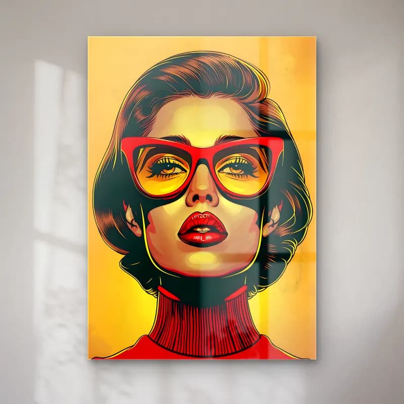 Pop Art Moda İllüstrasyonu No. 33 cam tablo — Pop Art Moda İllüstrasyonu No. 33 — pop art moda i̇llüstrasyonu