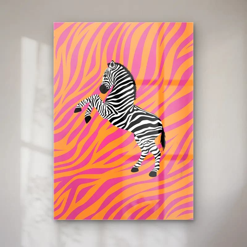 Maksimalist Zebra No. 5 cam tablo — Maksimalist Zebra No. 5 — maksimalist zebra