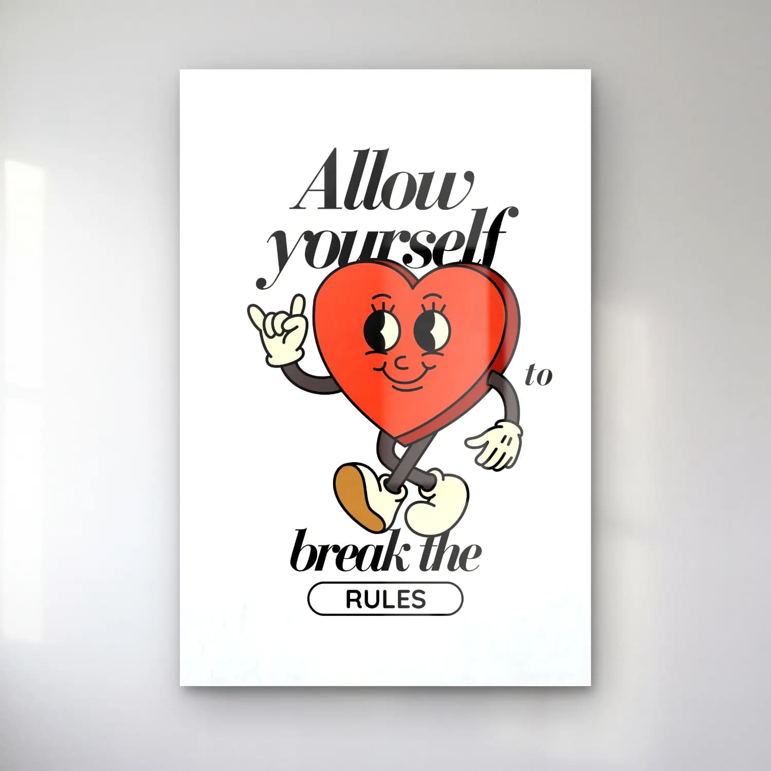 RETRO - TRENDY – Söz Posteri – Kırmızı Tonlar cam tablo — RETRO - TRENDY – Söz Posteri – Kırmızı Tonlar — sevimli i̇llüstrasyon söz posteri