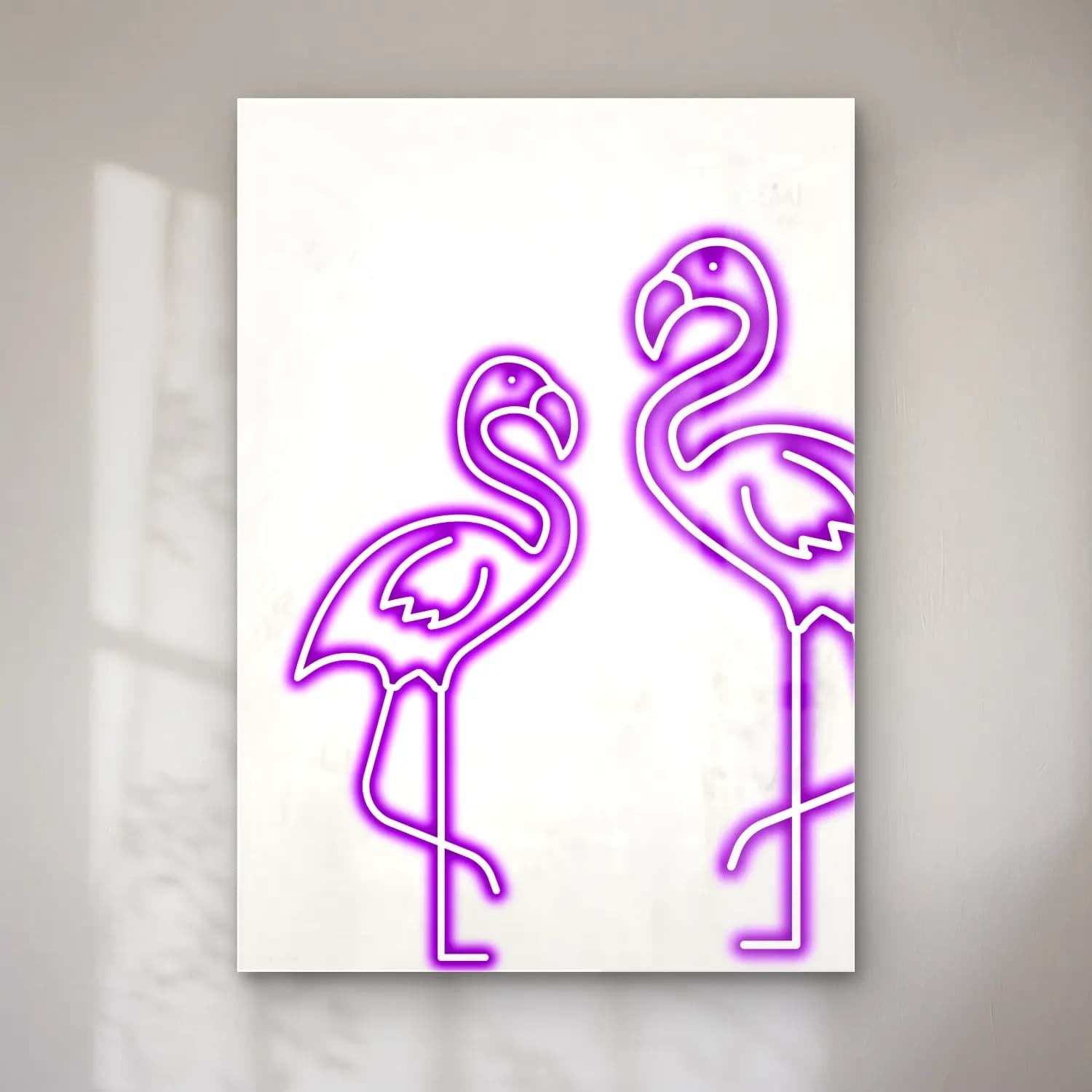 RETRO - TRENDY – Flamingo cam tablo — RETRO - TRENDY – Flamingo — çizgi sanatı flamingo