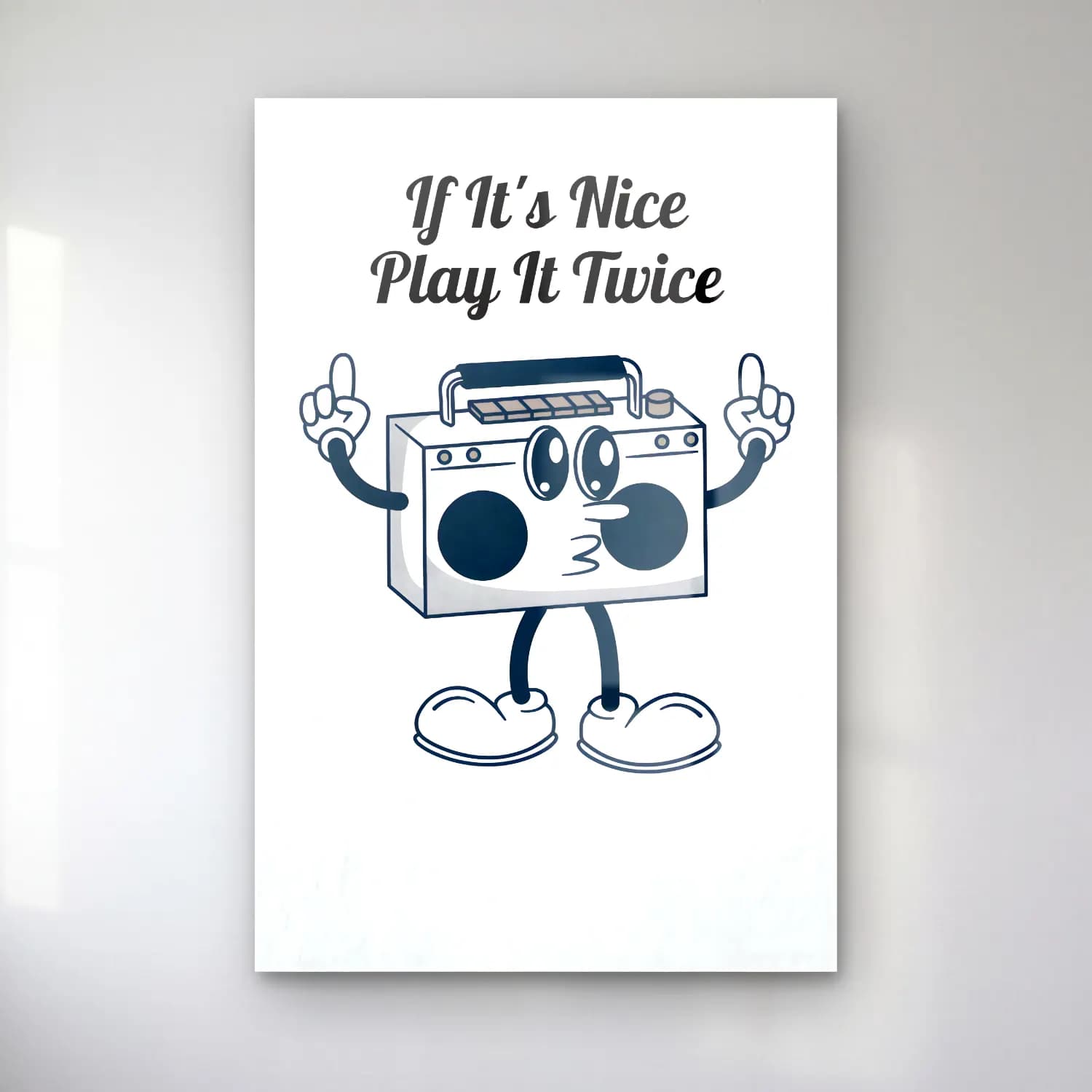 RETRO - TRENDY – Plak cam tablo — RETRO - TRENDY – Plak — sevimli i̇llüstrasyon plak