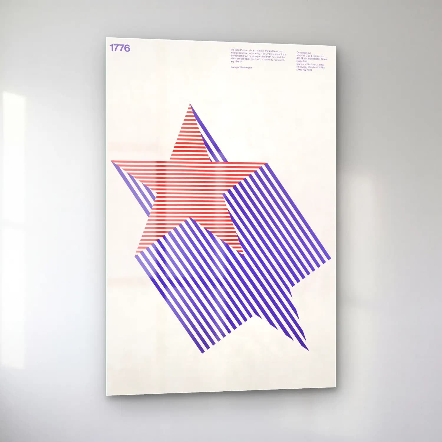 Pop Art Soyut Formlar – Kırmızı Tonlar cam tablo — sol açıdan görünüm