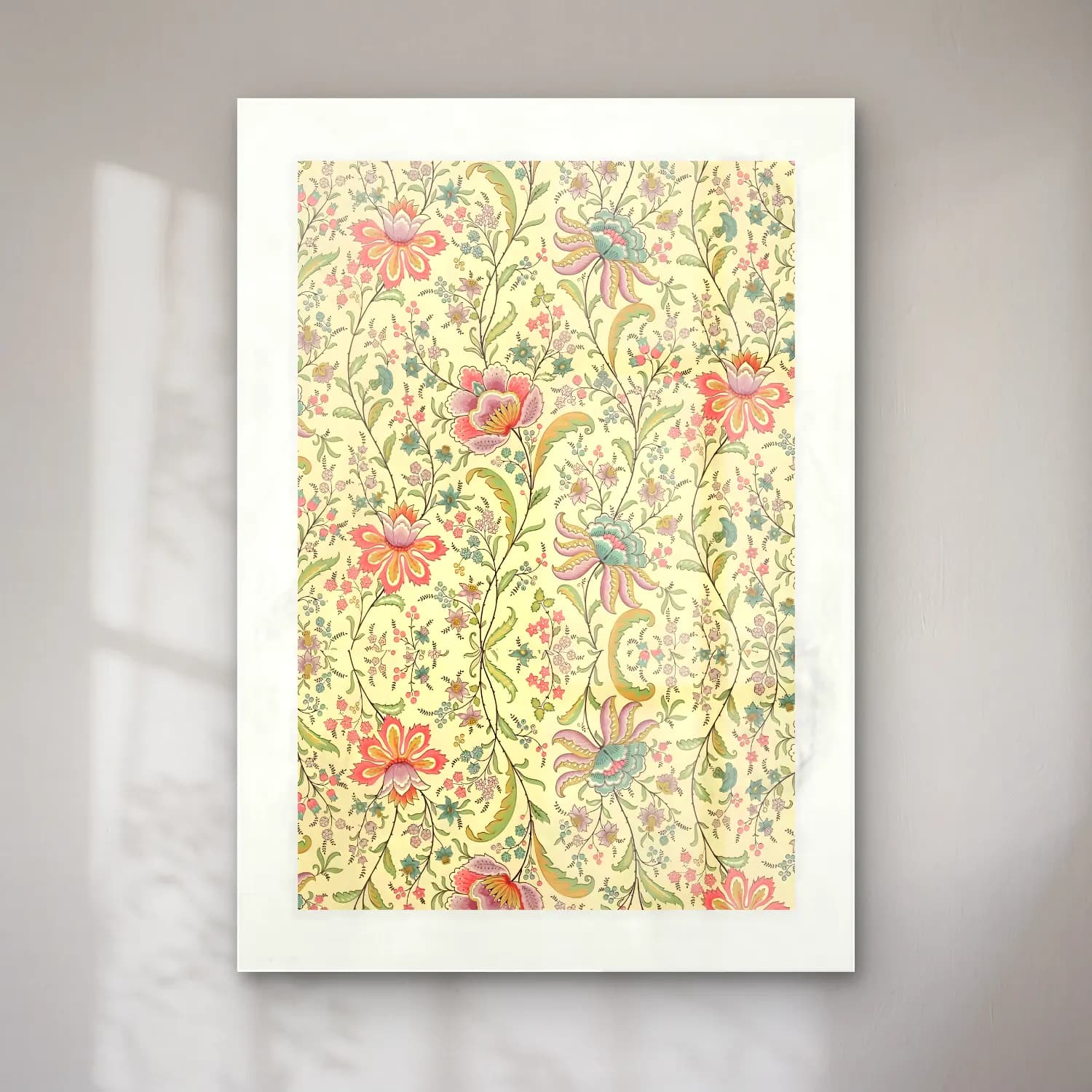 Pastel Çiçek Deseni No. 3 cam tablo — Pastel Çiçek Deseni No. 3 — pastel çiçek deseni