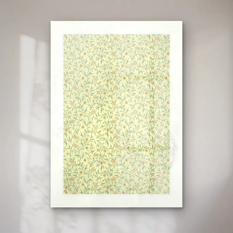 Pastel Çiçek Deseni No. 5 cam tablo — Pastel Çiçek Deseni No. 5 — pastel çiçek deseni