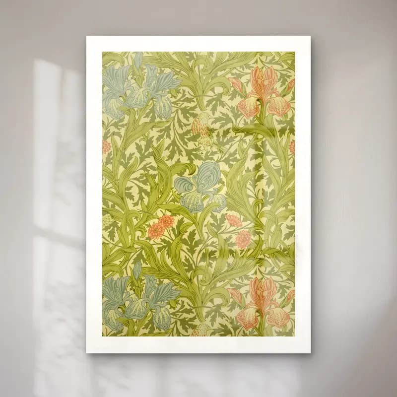 Pastel Çiçek Deseni No. 6 cam tablo — Pastel Çiçek Deseni No. 6 — pastel çiçek deseni