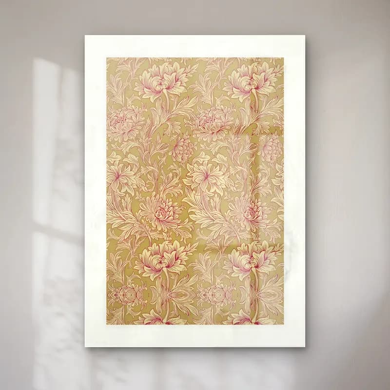 Botanik İllüstrasyon Çiçek Deseni No. 5 cam tablo — Botanik İllüstrasyon Çiçek Deseni No. 5 — botanik i̇llüstrasyon çiçek deseni
