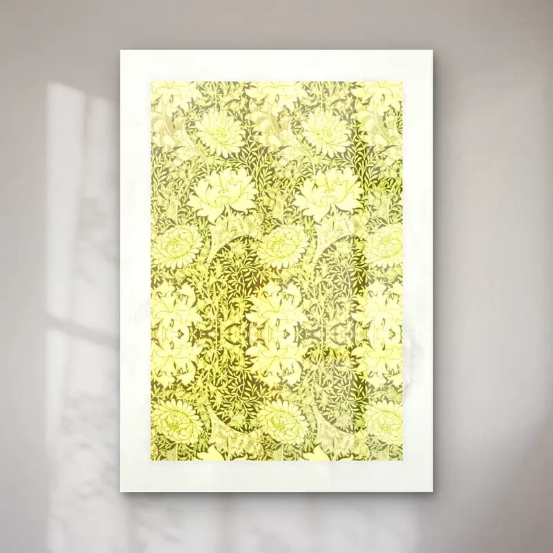 Botanik İllüstrasyon Çiçek Deseni No. 6 cam tablo — Botanik İllüstrasyon Çiçek Deseni No. 6 — botanik i̇llüstrasyon çiçek deseni