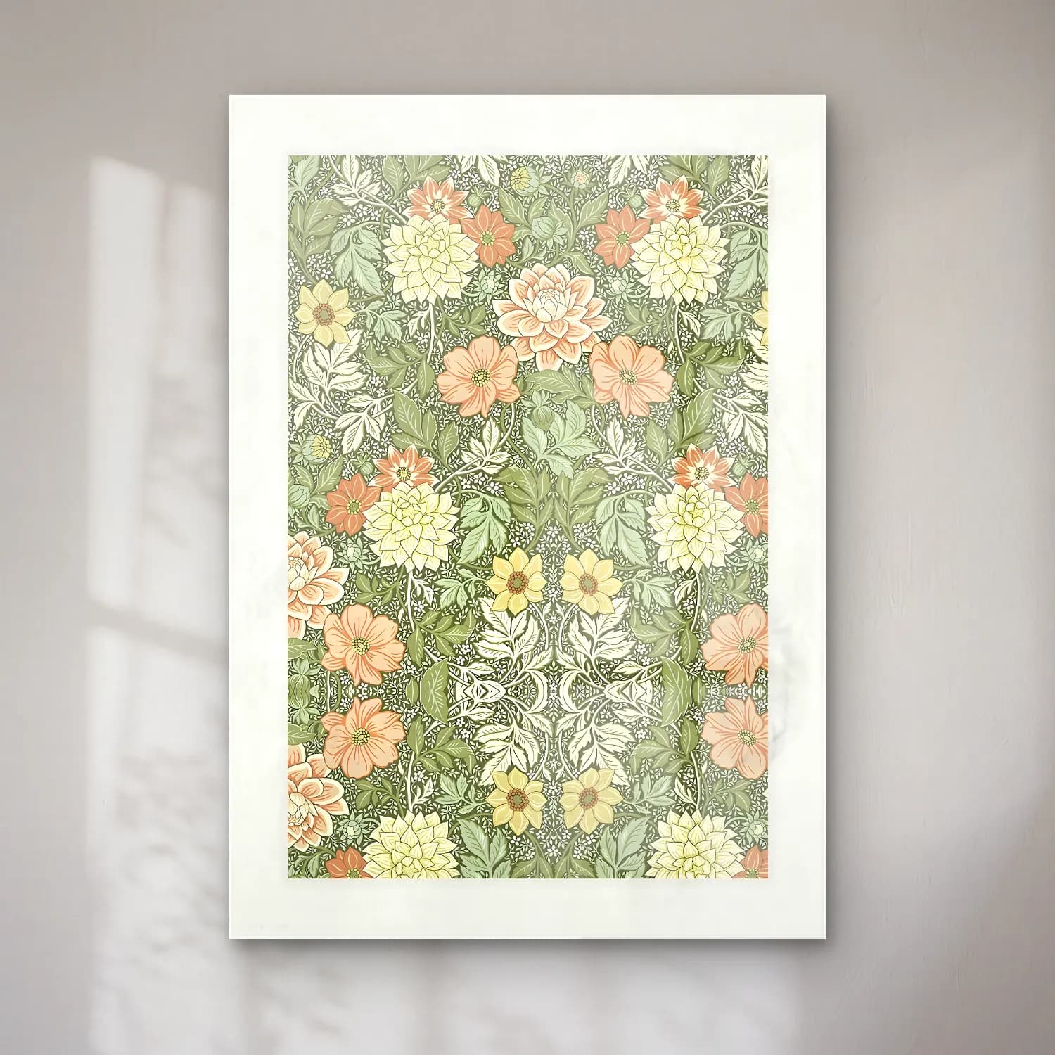 Pastel Çiçek Deseni No. 11 cam tablo — Pastel Çiçek Deseni No. 11 — pastel çiçek deseni