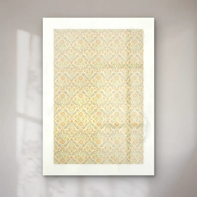 Boho Çiçek Deseni No. 3 cam tablo — Boho Çiçek Deseni No. 3 — boho çiçek deseni
