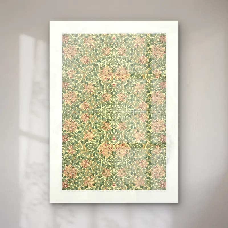 Boho Çiçek Deseni No. 4 cam tablo — Boho Çiçek Deseni No. 4 — boho çiçek deseni