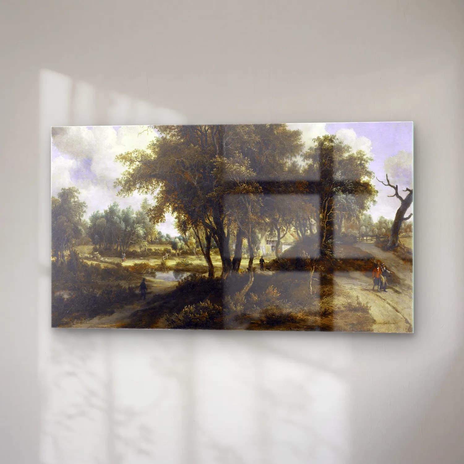 Meindert Hobbema – The Cottage (ca. 1663) cam tablo — sağ açıdan görünüm