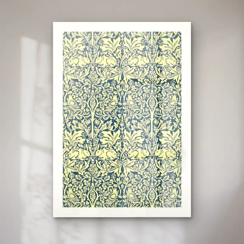 Vintage Çiçek Deseni No. 3 cam tablo — Vintage Çiçek Deseni No. 3 — vintage çiçek deseni
