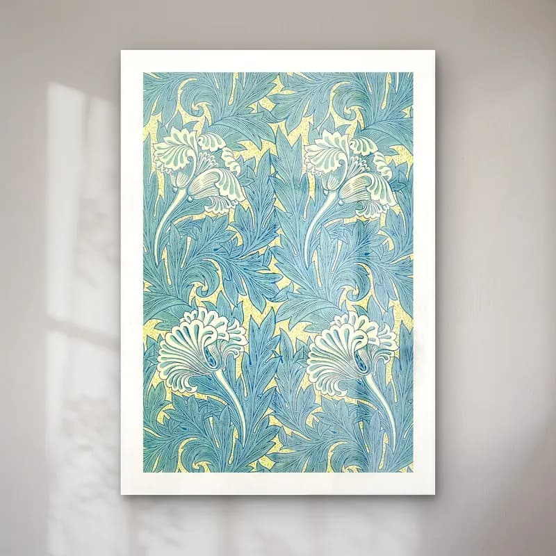 Pastel Çiçek Deseni No. 14 cam tablo — Pastel Çiçek Deseni No. 14 — pastel çiçek deseni
