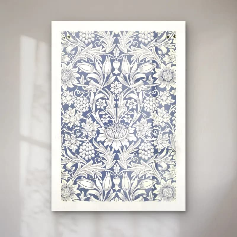 Botanik İllüstrasyon Çiçek Deseni No. 15 cam tablo — Botanik İllüstrasyon Çiçek Deseni No. 15 — botanik i̇llüstrasyon çiçek deseni