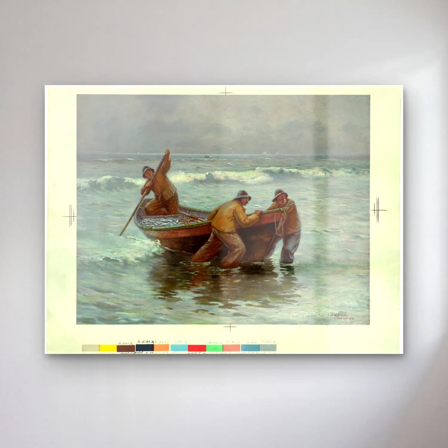 Vintage Sahilde İnsanlar No. 2 cam tablo — Vintage Sahilde İnsanlar No. 2 — vintage sahilde i̇nsanlar