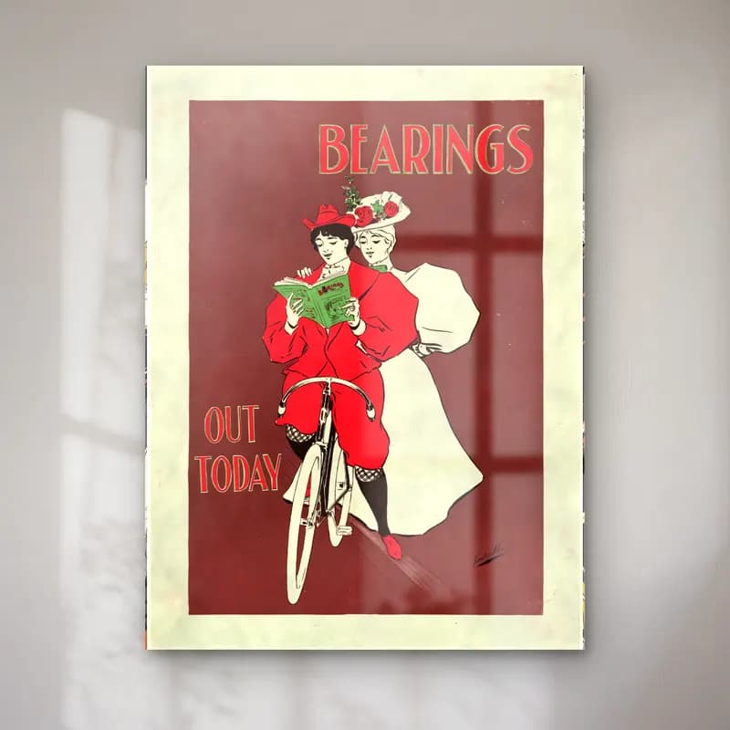 Vintage Poster Bisiklet No. 2 cam tablo — Vintage Poster Bisiklet No. 2 — vintage poster bisiklet