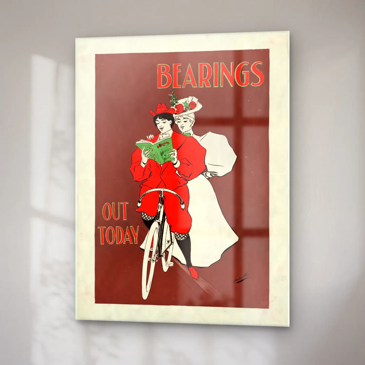 Vintage Poster Bisiklet No. 2 cam tablo — sağ açıdan görünüm