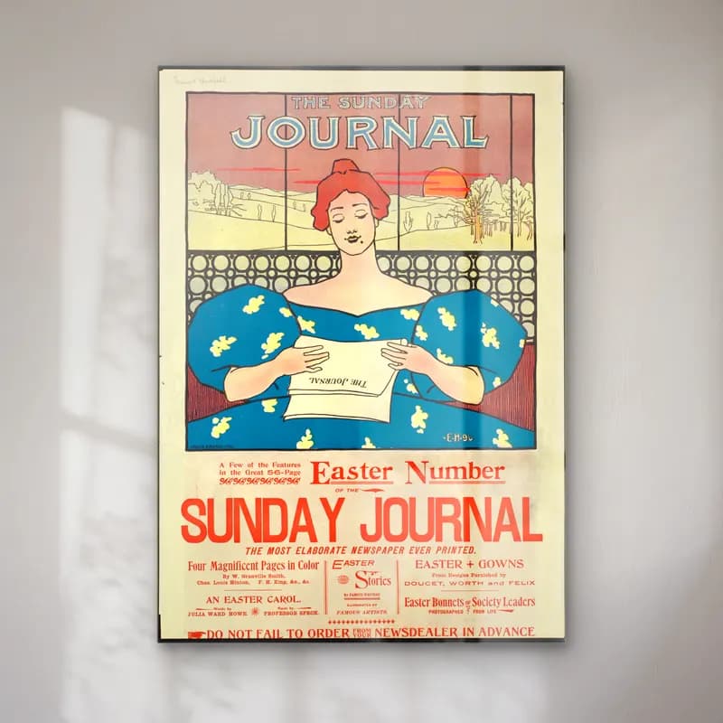 Vintage Poster Kitap Okuyan Kadın No. 3 cam tablo — Vintage Poster Kitap Okuyan Kadın No. 3 — vintage poster kitap okuyan kadın