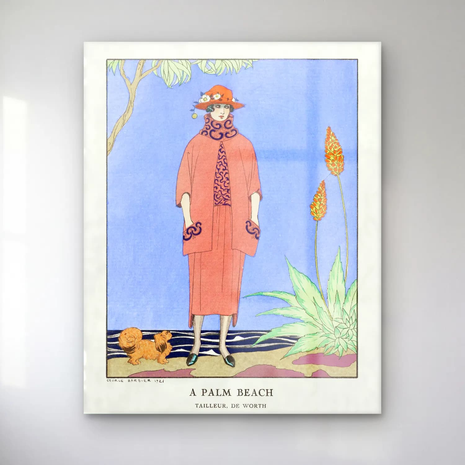 Vintage Elbiseli Kadın – Pembe Tonlar cam tablo — Vintage Elbiseli Kadın – Pembe Tonlar — vintage elbiseli kadın