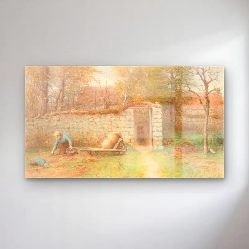 Vintage Kır Evi – Pastel Tonlar cam tablo — Vintage Kır Evi – Pastel Tonlar — vintage kır evi
