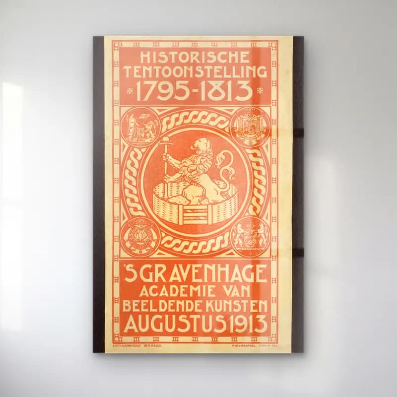 Vintage Poster Aslan – Turuncu Tonlar cam tablo — Vintage Poster Aslan – Turuncu Tonlar — vintage poster aslan