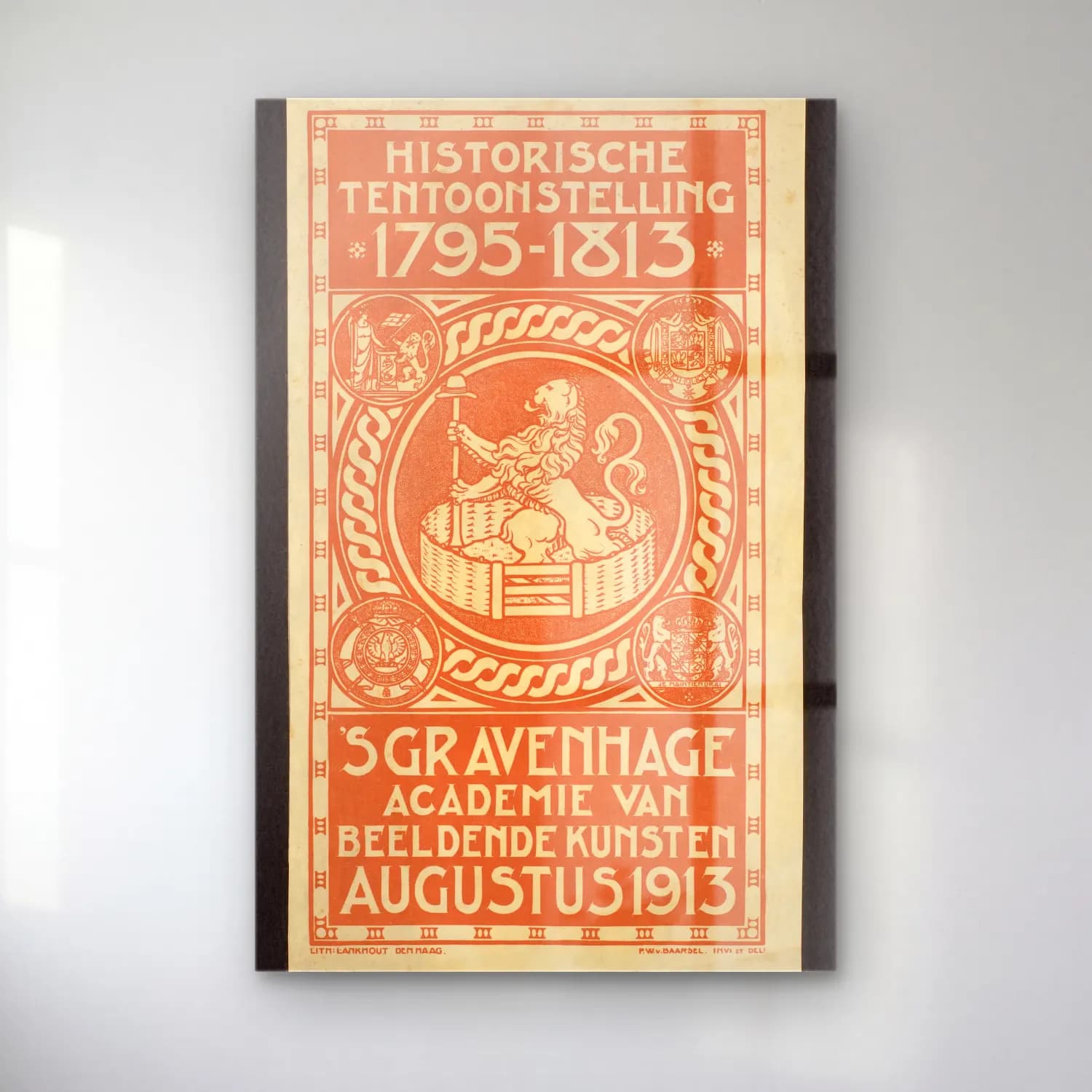 Vintage Poster Aslan – Turuncu Tonlar cam tablo — Vintage Poster Aslan – Turuncu Tonlar — vintage poster aslan