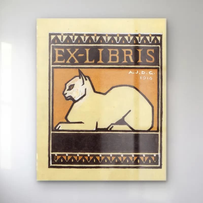 Vintage Kedi No. 3 cam tablo — Vintage Kedi No. 3 — vintage kedi