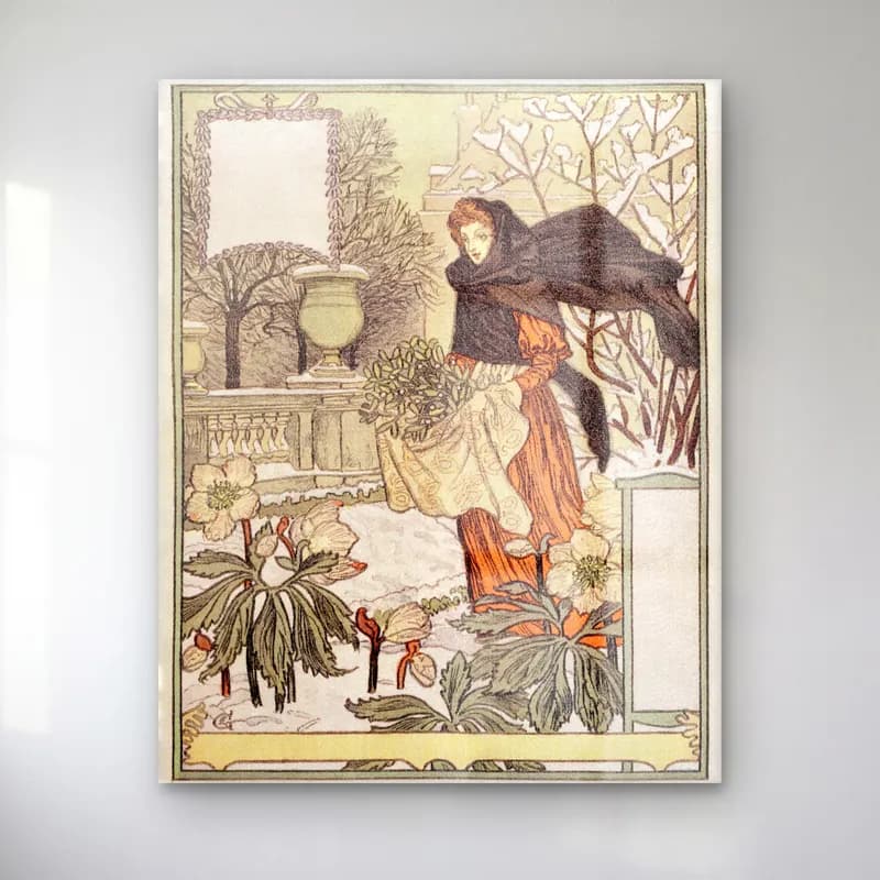 Vintage Çiçek Bahçesi No. 2 cam tablo — Vintage Çiçek Bahçesi No. 2 — vintage çiçek bahçesi