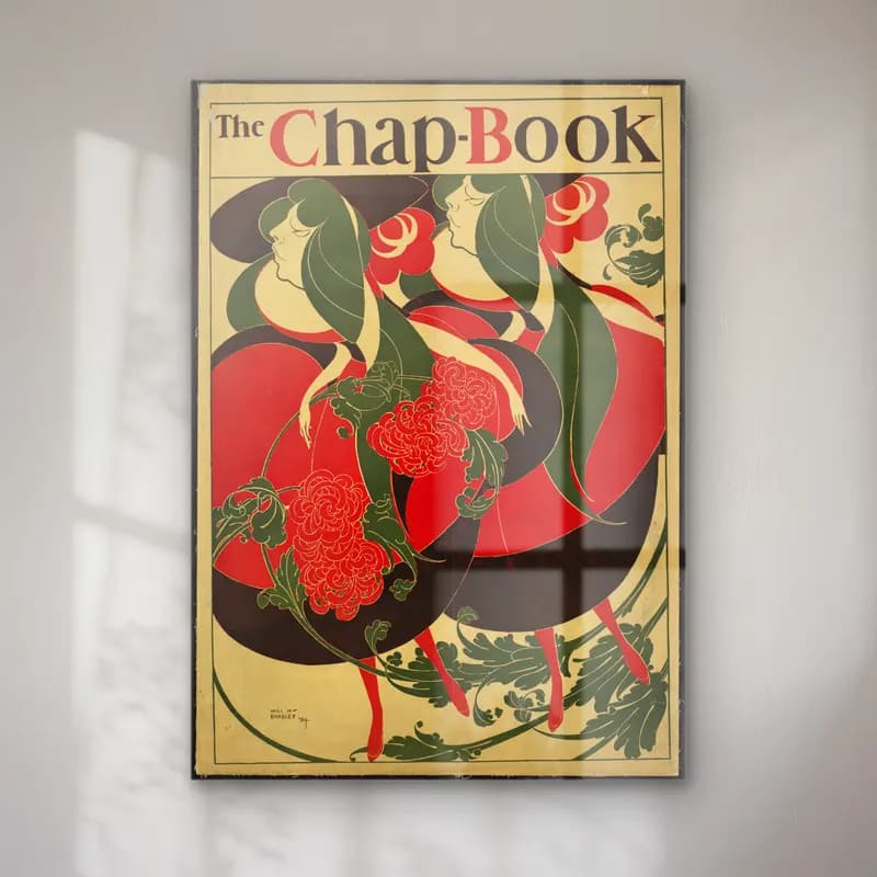 Vintage Poster Dansçılar – Kırmızı Tonlar cam tablo — Vintage Poster Dansçılar – Kırmızı Tonlar — vintage poster dansçılar