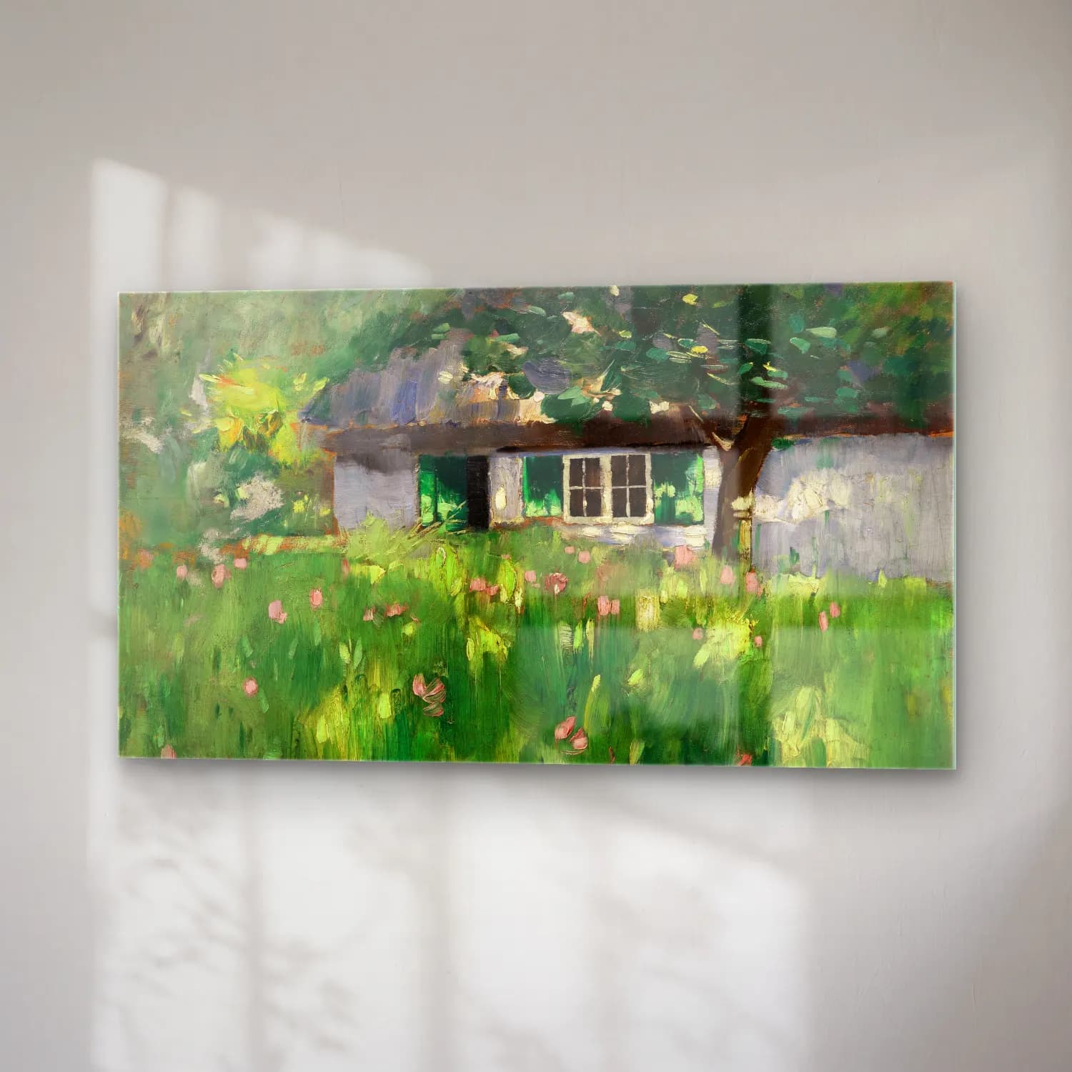 Karl Hagemeister – Bauernhaus bei Ferch cam tablo — sağ açıdan görünüm