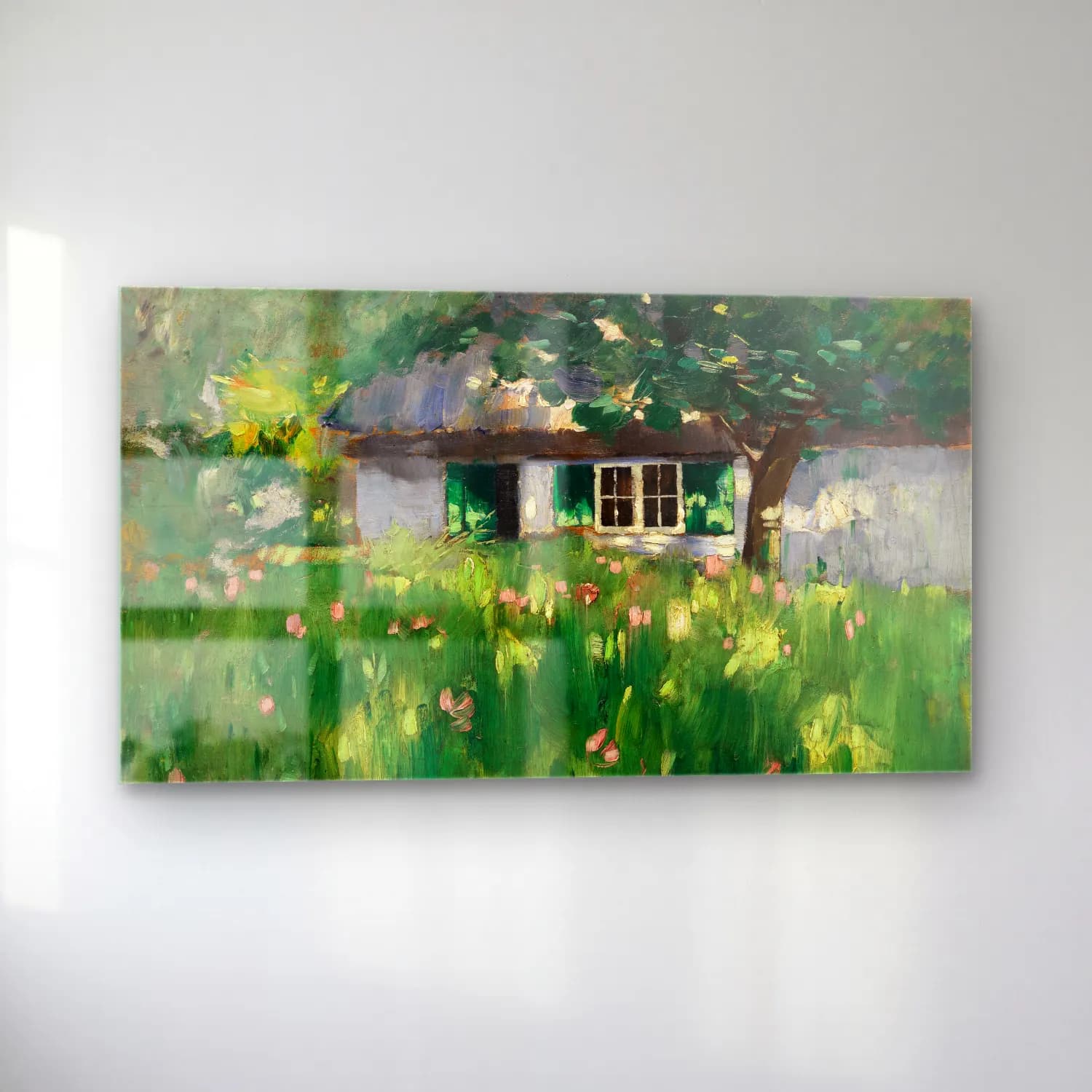 Karl Hagemeister – Bauernhaus bei Ferch cam tablo — sol açıdan görünüm