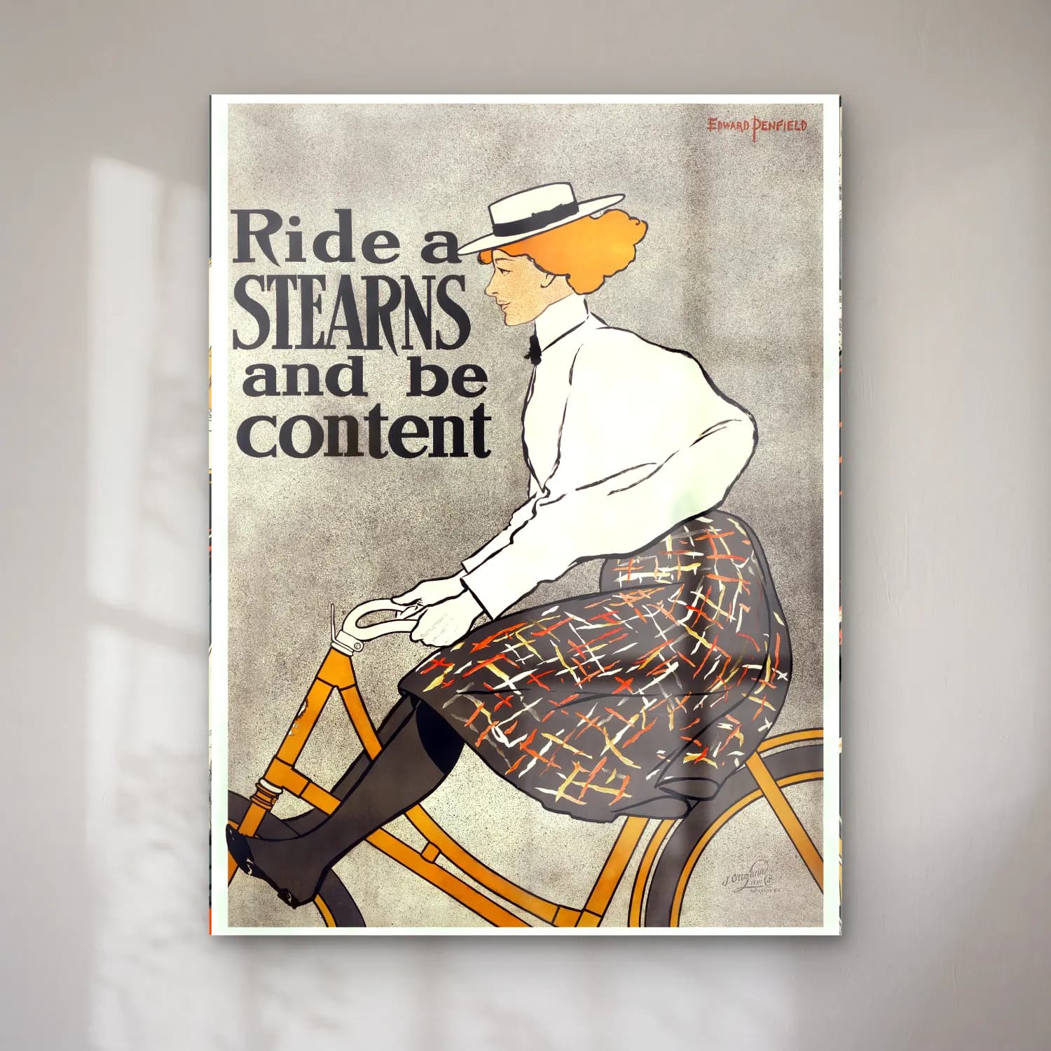Vintage Poster Bisiklet – Siyah Beyaz Tonlar cam tablo — Vintage Poster Bisiklet – Siyah Beyaz Tonlar — vintage poster bisiklet