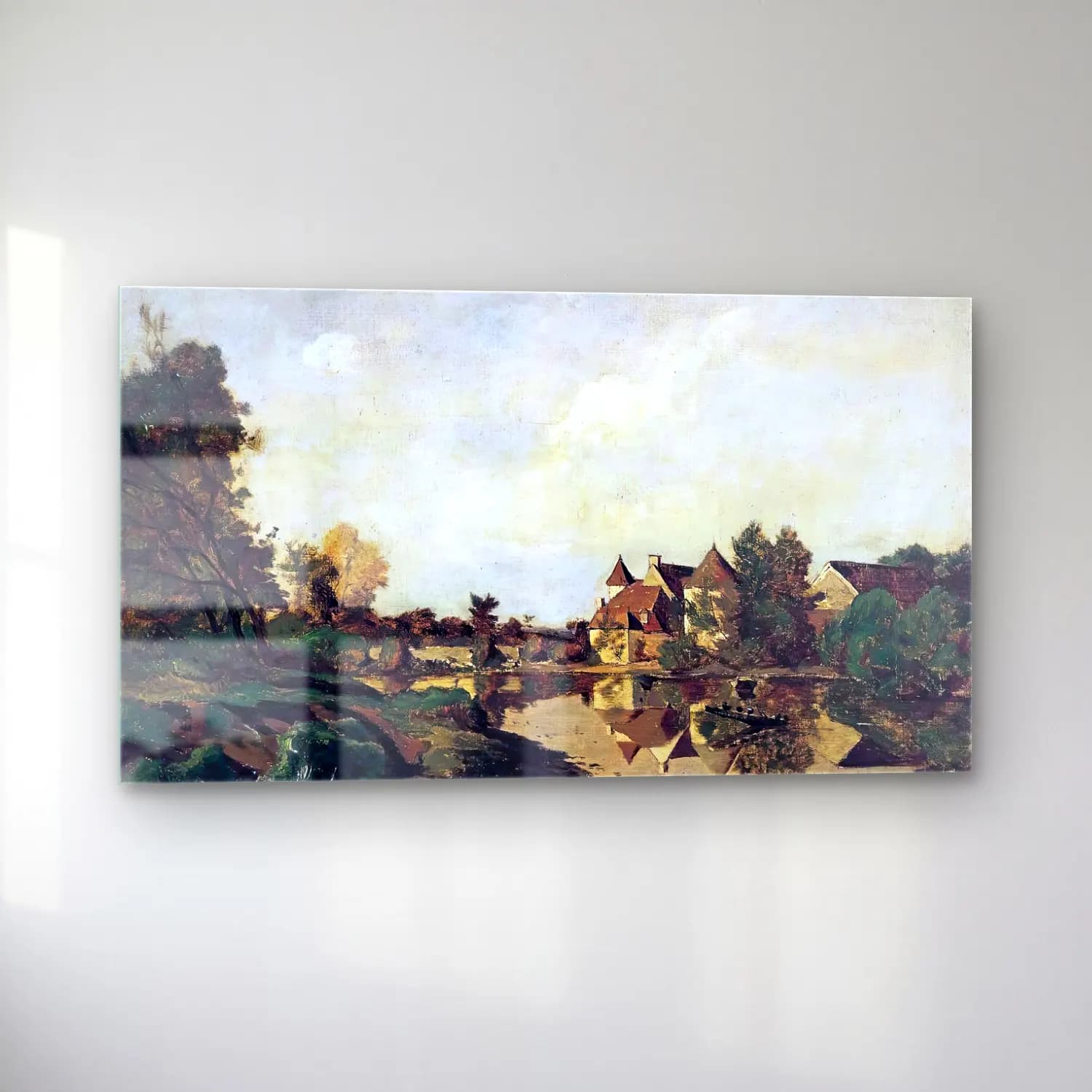 Henri-Joseph Harpignies – Farmhouse cam tablo — sol açıdan görünüm