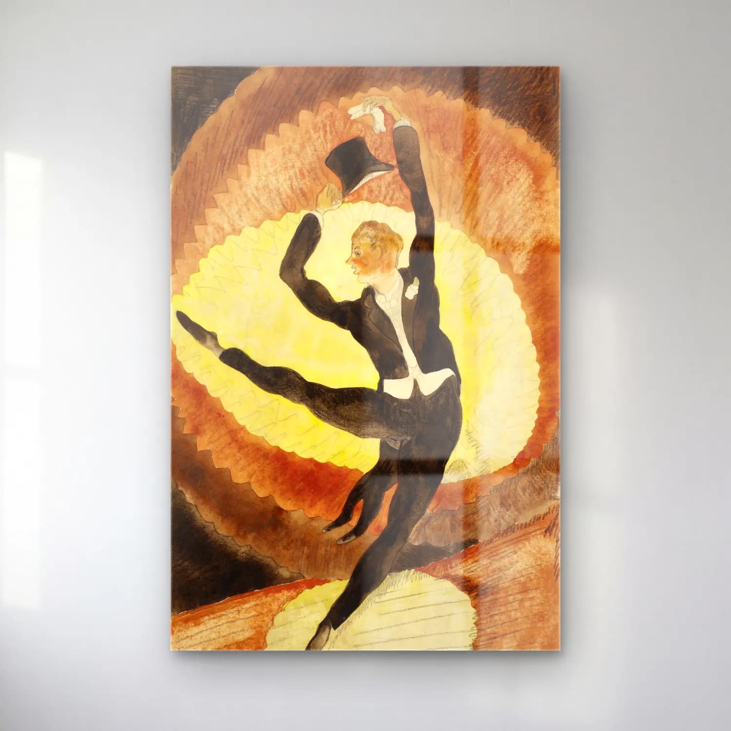 Vintage Balerin – Siyah Beyaz Tonlar cam tablo — Vintage Balerin – Siyah Beyaz Tonlar — vintage balerin