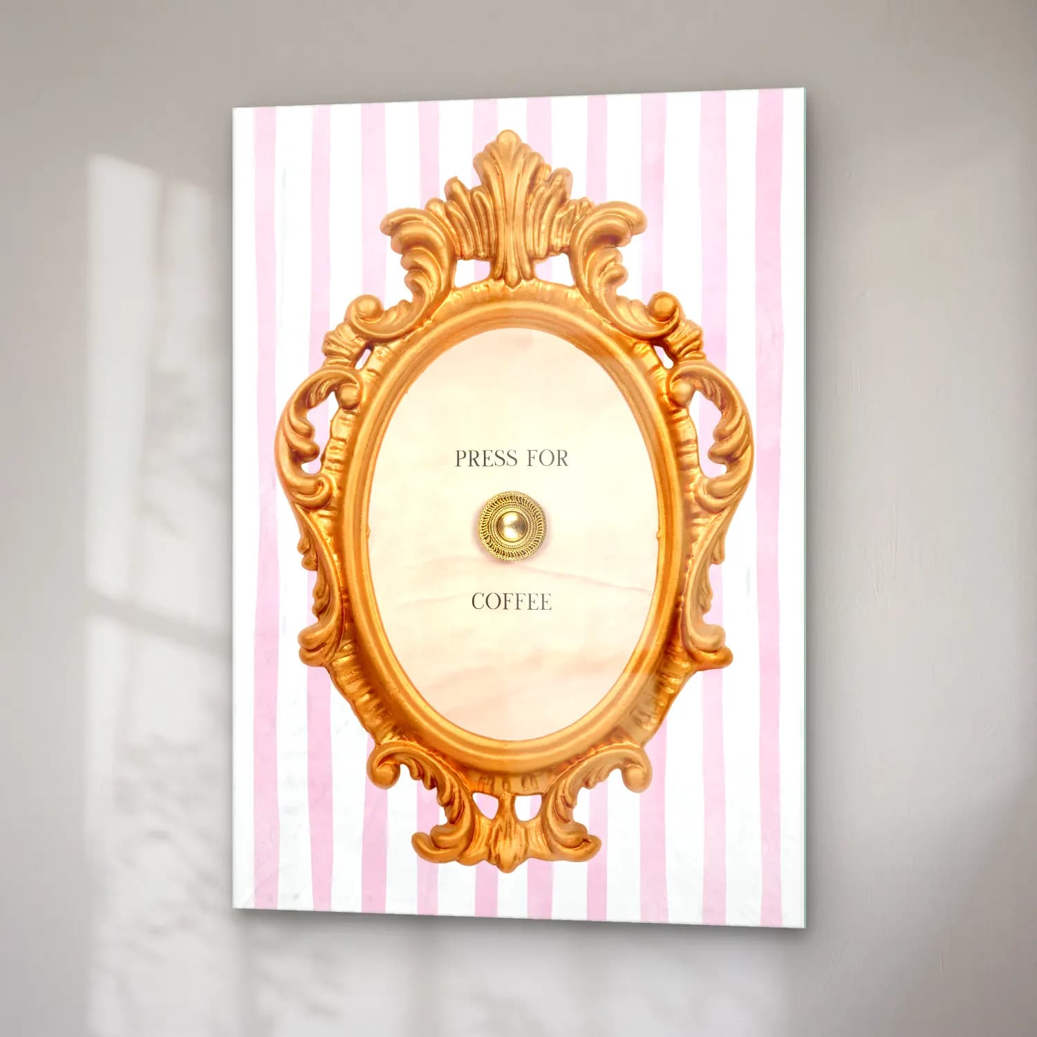 Pastel Kahve Fincanı No. 2 cam tablo — sağ açıdan görünüm