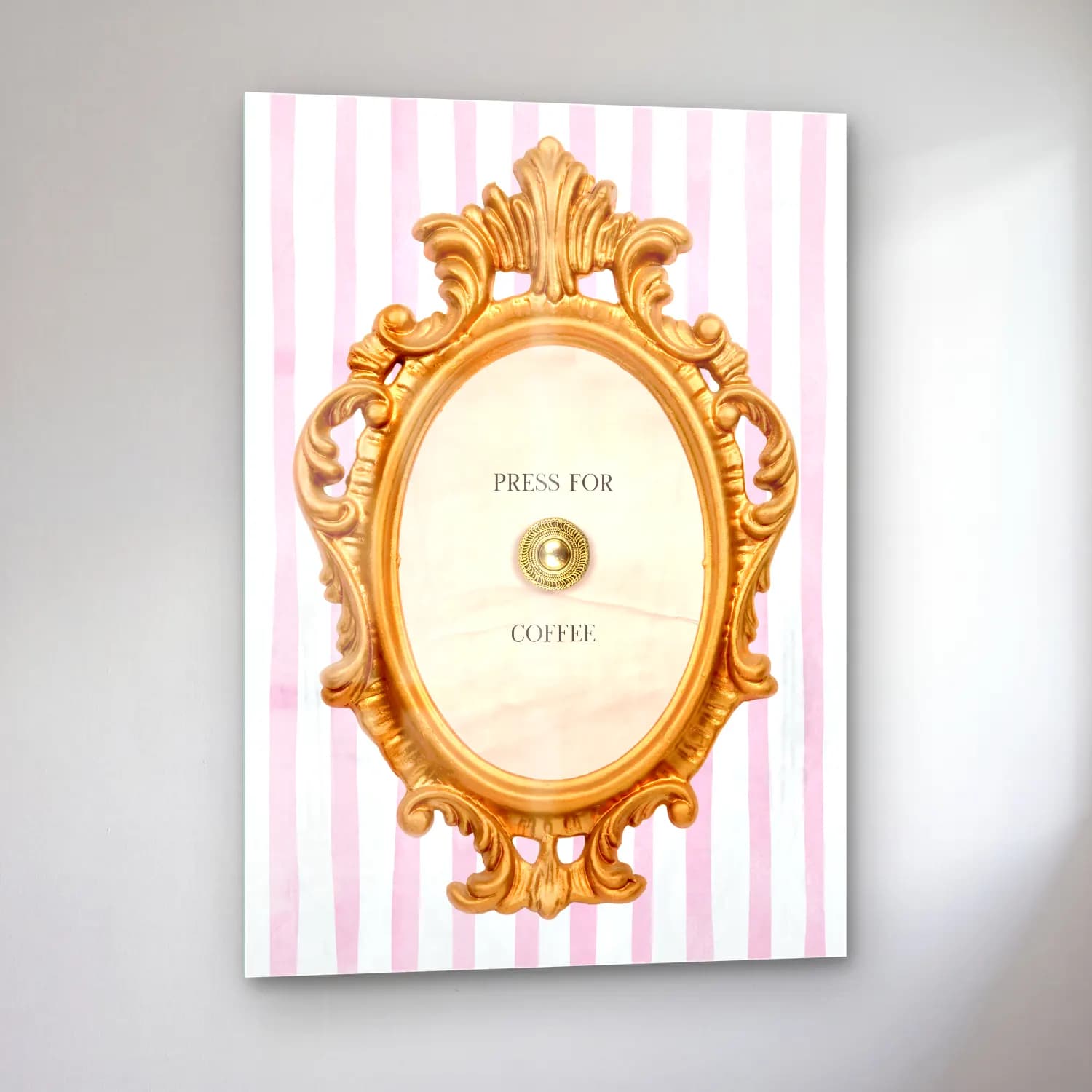 Pastel Kahve Fincanı No. 2 cam tablo — sol açıdan görünüm
