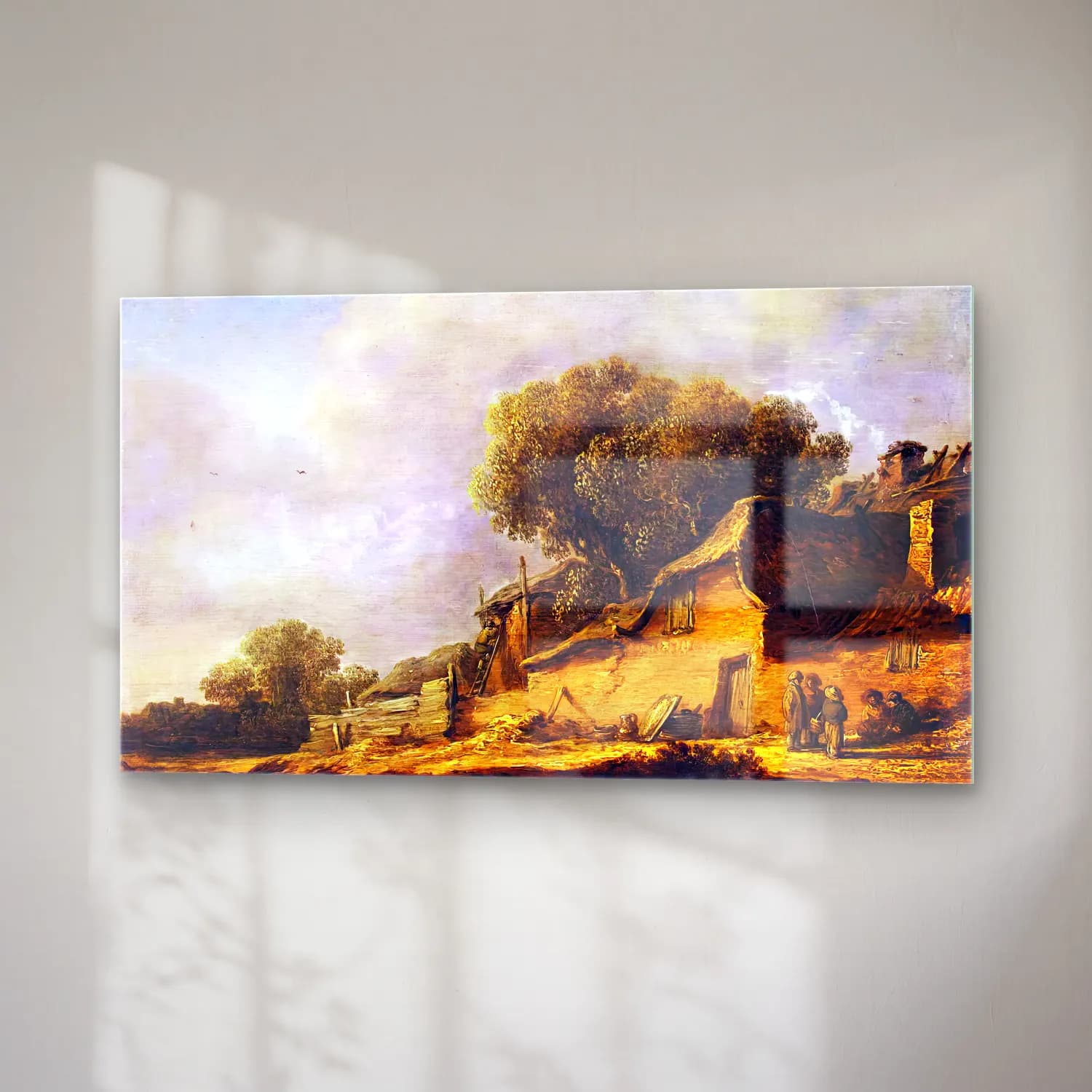 Jan van Goyen – Landscape with a Peasant Cottage cam tablo — sağ açıdan görünüm