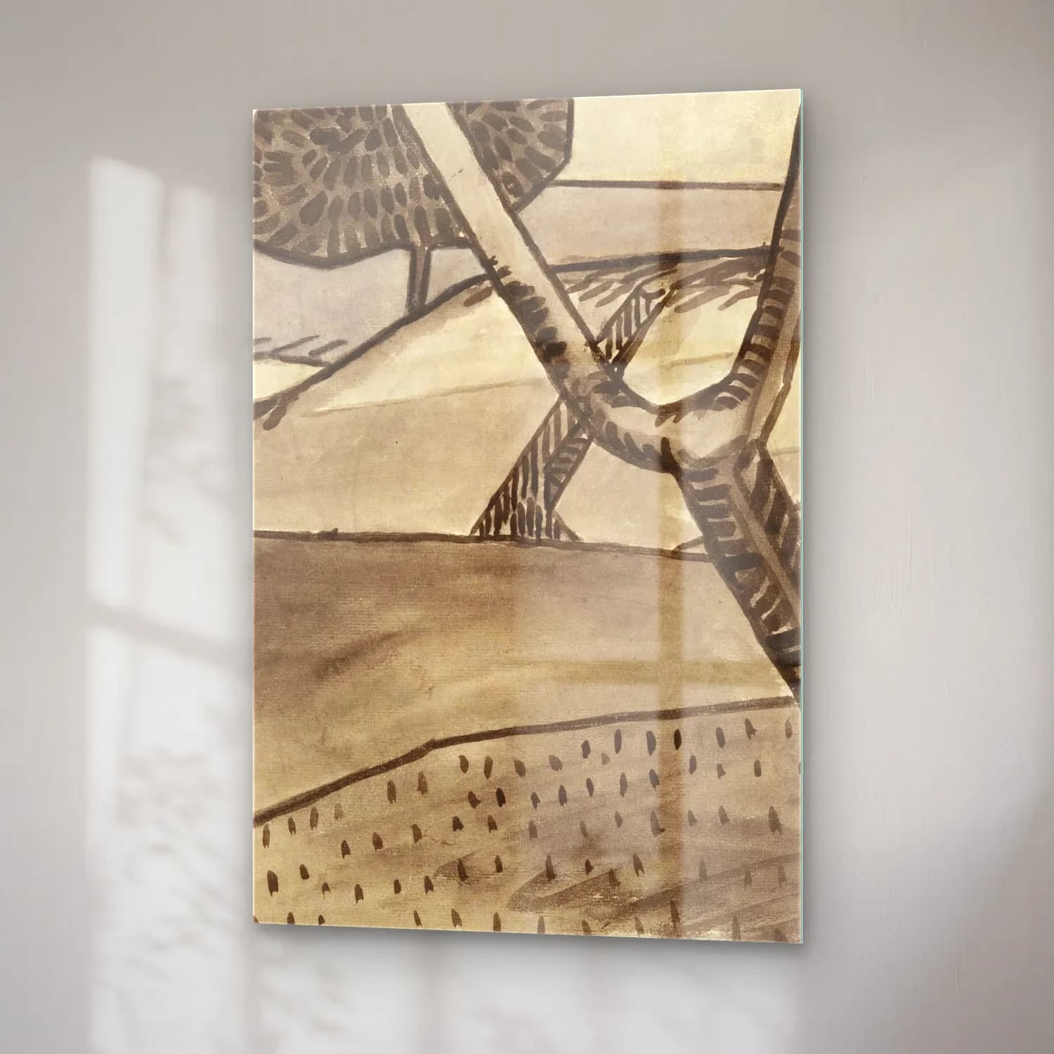 Albert Gleizes – Paysage à l’arbre cam tablo — sağ açıdan görünüm