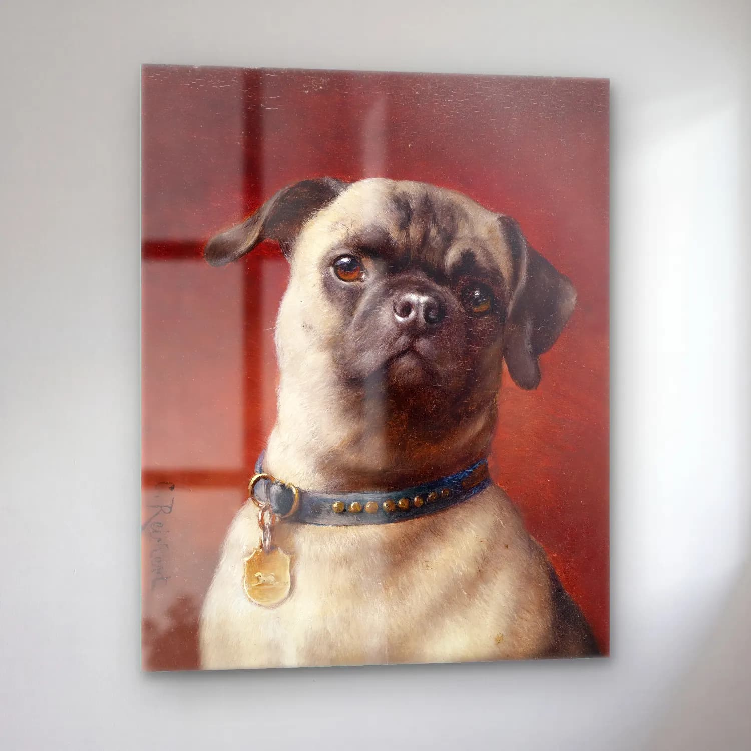 Carl Reichert – Mops cam tablo — sol açıdan görünüm