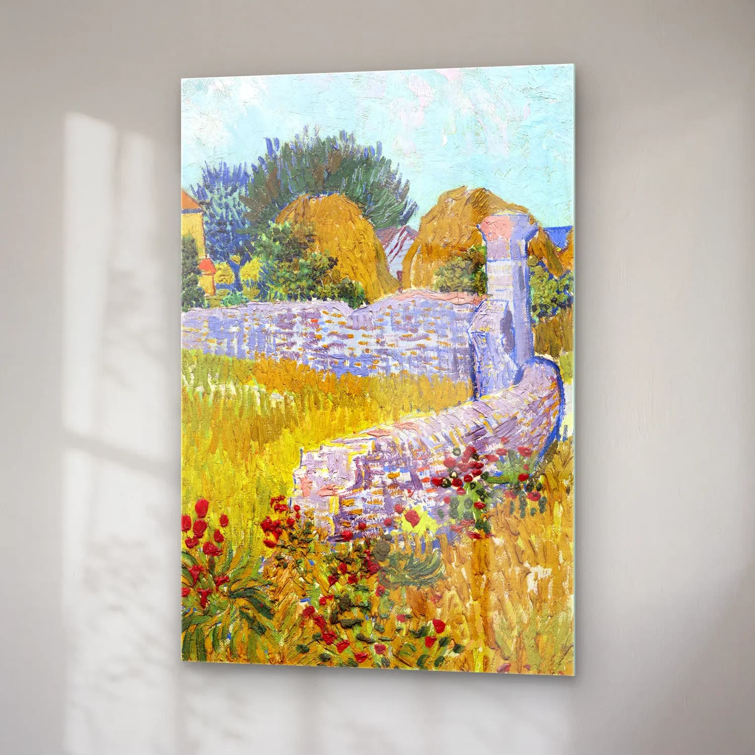 Vincent van Gogh – Farmhouse in Provence cam tablo — sağ açıdan görünüm
