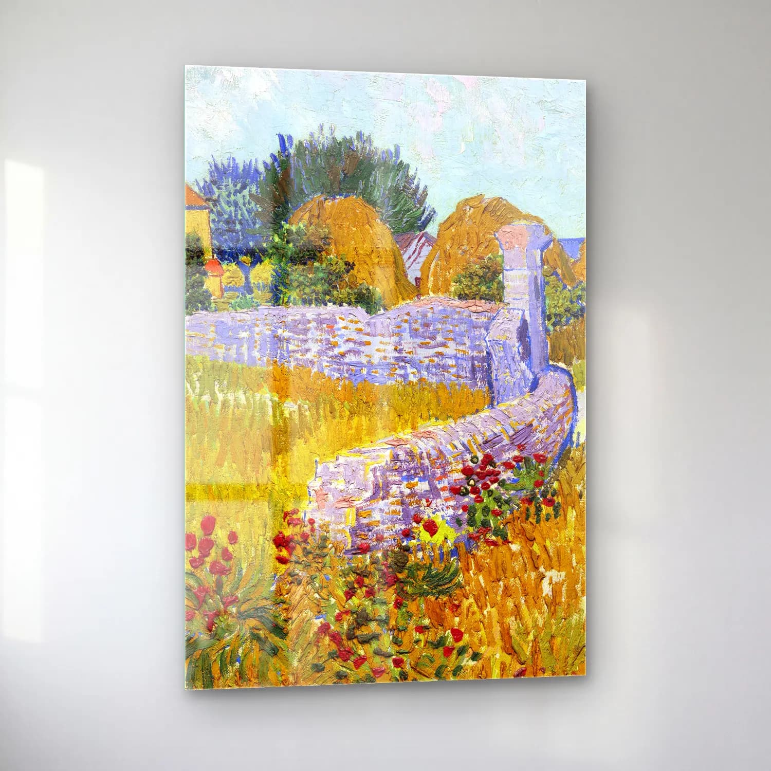 Vincent van Gogh – Farmhouse in Provence cam tablo — sol açıdan görünüm