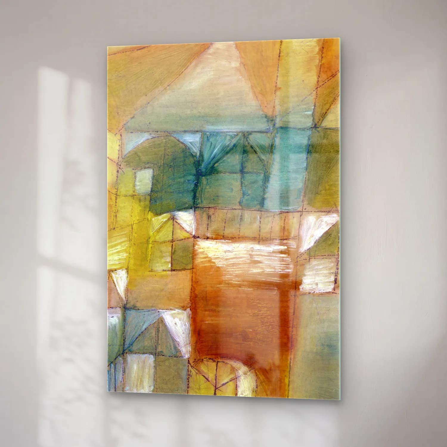 Paul Klee – Fasçsade brown-green cam tablo — sağ açıdan görünüm
