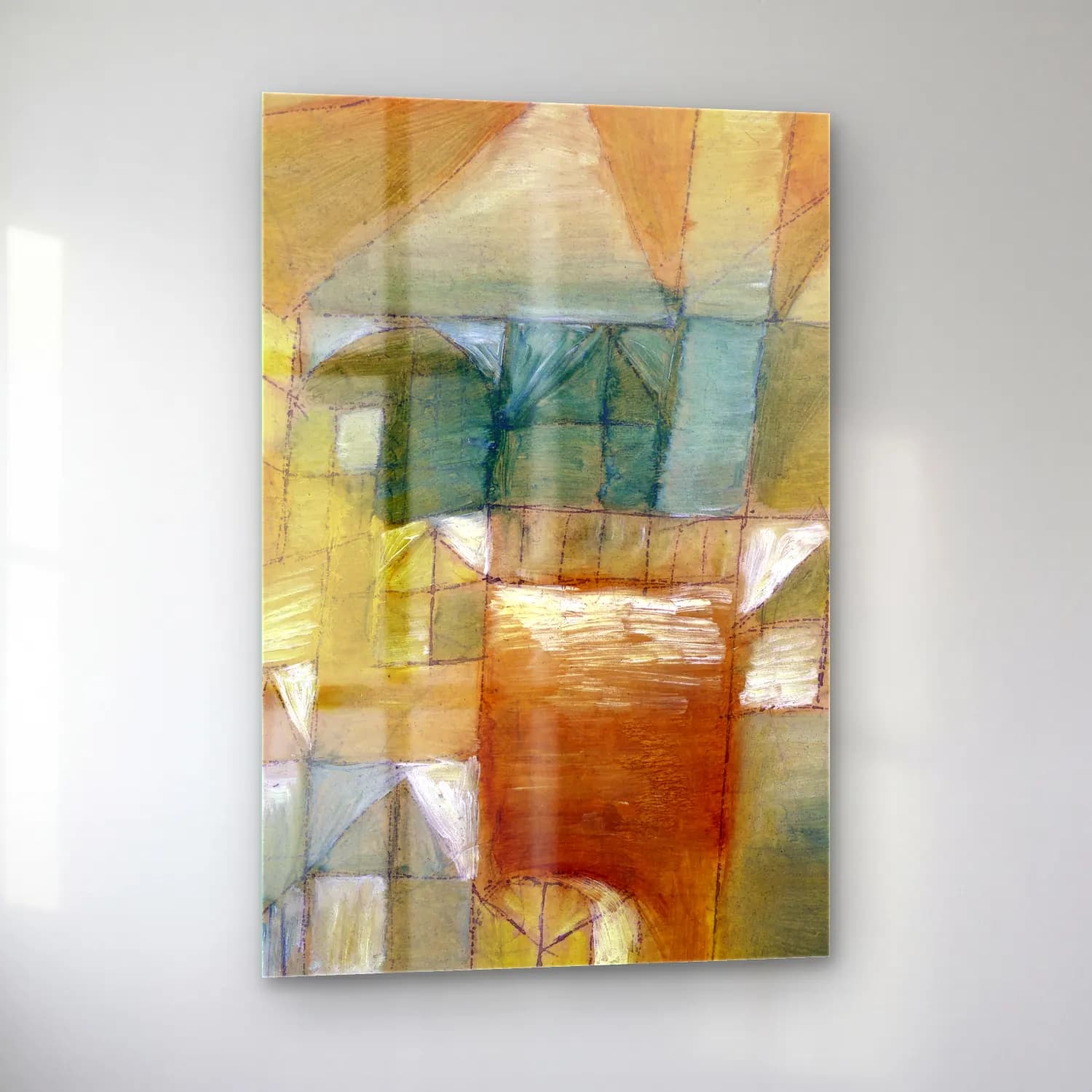 Paul Klee – Fasçsade brown-green cam tablo — sol açıdan görünüm