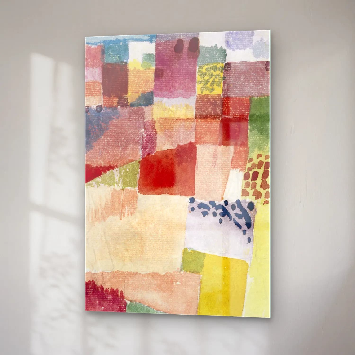 Paul Klee – Motif from Hammamet cam tablo — sağ açıdan görünüm