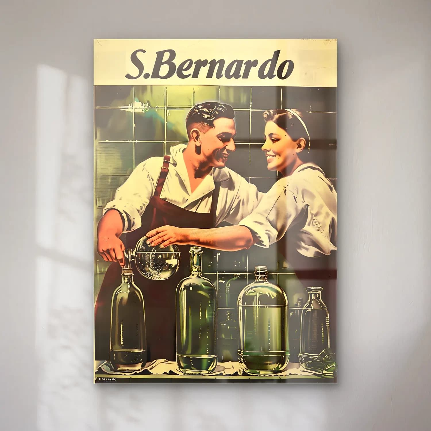 Vintage Poster Aşıklar No. 22 cam tablo — Vintage Poster Aşıklar No. 22 — vintage poster aşıklar