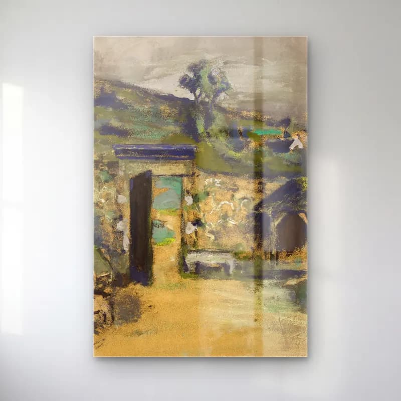 Édouard Vuillard – Kır Evi cam tablo — Édouard Vuillard – Kır Evi — modern soyut kır evi