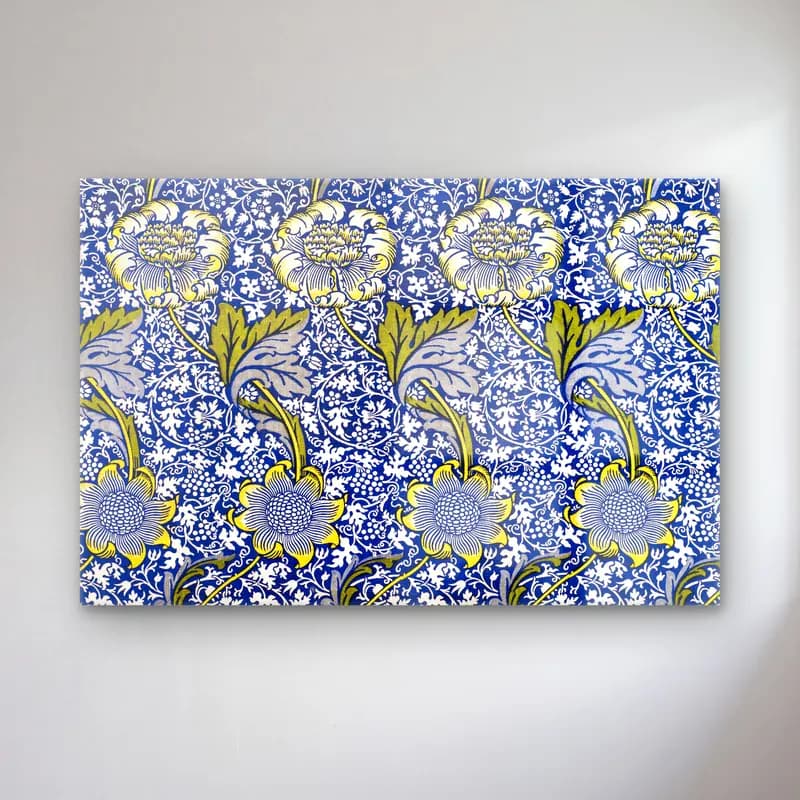 Maksimalist Çiçek Deseni No. 7 cam tablo — Maksimalist Çiçek Deseni No. 7 — maksimalist çiçek deseni