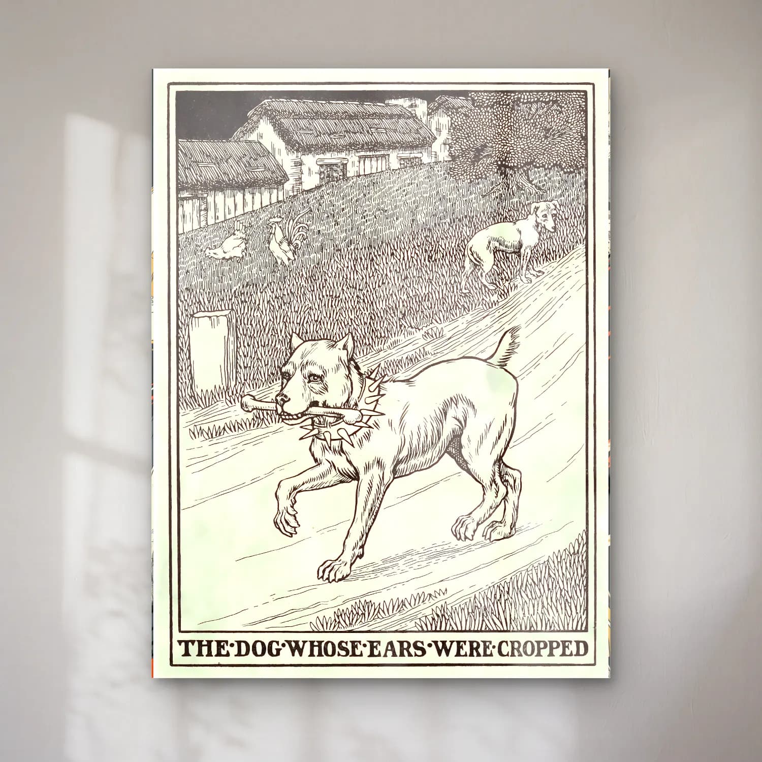 Vintage Köpek No. 6 cam tablo — Vintage Köpek No. 6 — vintage köpek