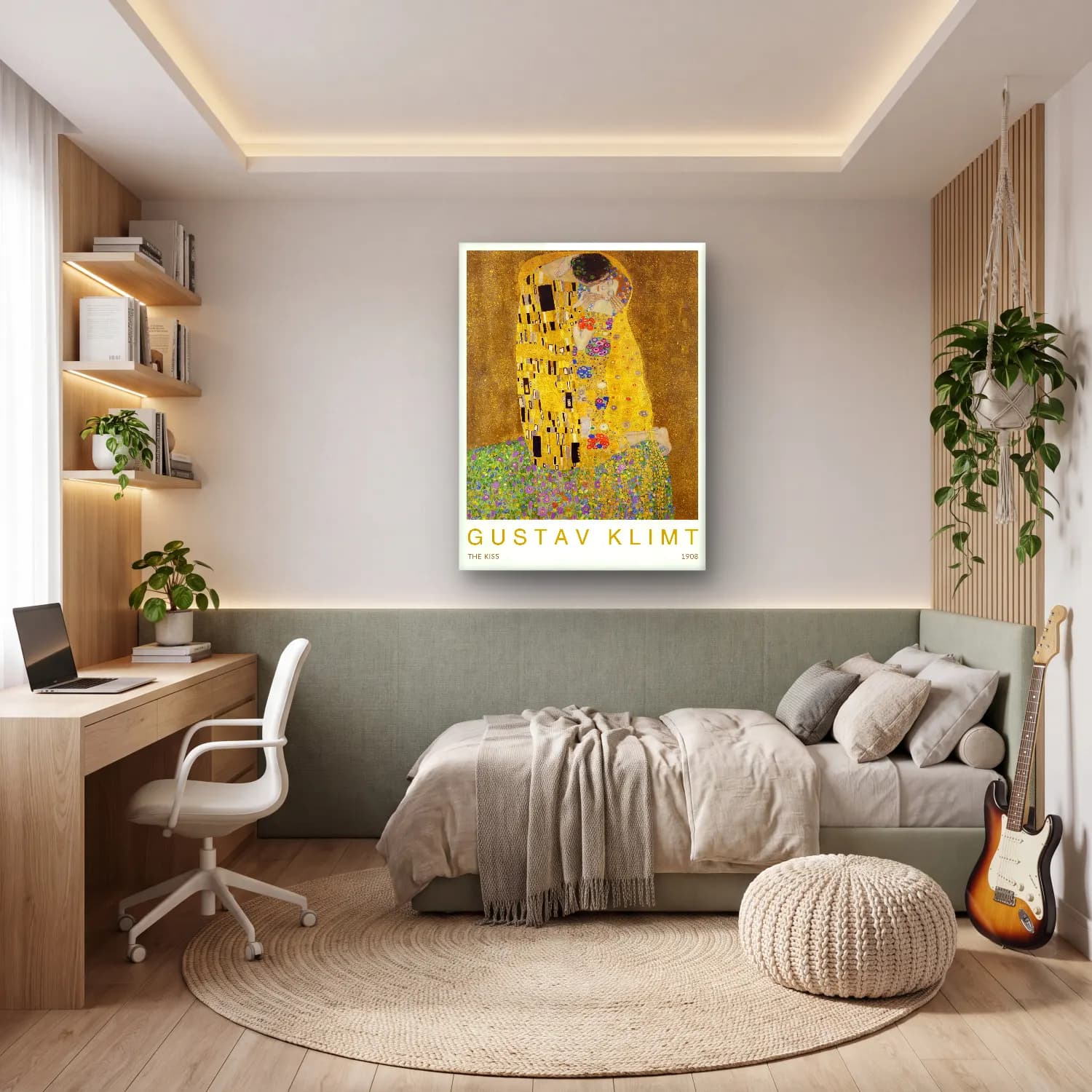 Vintage Poster Aşıklar No. 25 cam tablo — genç odasında
